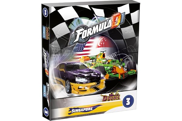 Asmodee Zygomatic | Formula D - Extension Docks/Singapour | Jeu de société | À partir de 8 Ans | 2 à 10 Joueurs | 60 Minutes