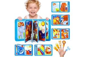 LZDMY Baby Montessori Busy Book for 2 3 Year Olds Boys Girls, Toddlers Educational Sensory Activity Books,Noah's Ark Book Busy Board, Babies Birthday Gifts