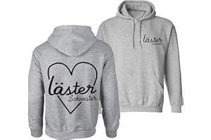 Couples Shop Best Friends Damen Hoodie Sister Pullover für Zwei Mädchen BFF Lästerschwester