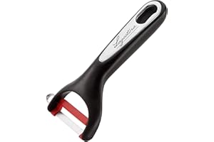 Lagostina Ingenio Smart Sbucciatore Verticale, Plastica e Acciaio, Nero e Rosso