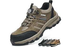 KTDYG Steel Toe Cap Trainers Men Women Safety Trainers Lightweight Comfortable Safety Shoes Breathable Non Slip Work Trainers