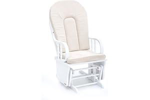 SAL MAR My_Living Douglas Dondolo, Poliestere, Bianco, Singolo, 68x50x107 cm