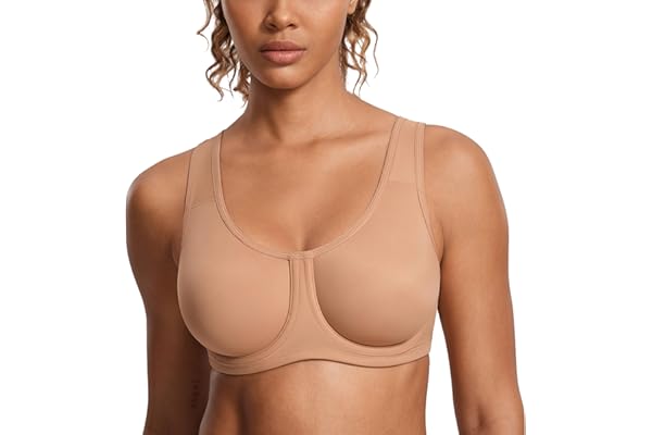 SYROKAN Soutien Gorge Sport Femme avec Armature Maintien Extreme Grande Taille Confortable