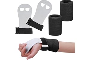Abeillo Griffpads Kinder, Cross Training, Gymnastik, Pull Up Grips für Kinder, Hand Grips Leder Trainingshandschuhe und Handgelenk Bandagen Fitness Set für Mädchen Jugend