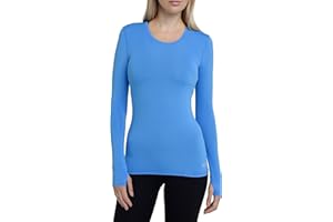TCA Women's Stamina Long Sleeve Lightweight Running Top with Zip Pocket and Thumbholes