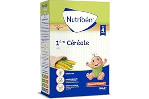 Nutribén Bouillie Bébé Instantanée 1Ère Céréale Élaborée dès 4 Mois sans Gluten 300 g, 1 Unité