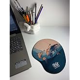 Rakkun Shop - D&uuml;nya Haritası Baskılı Bilek Destekli Mouse Pad