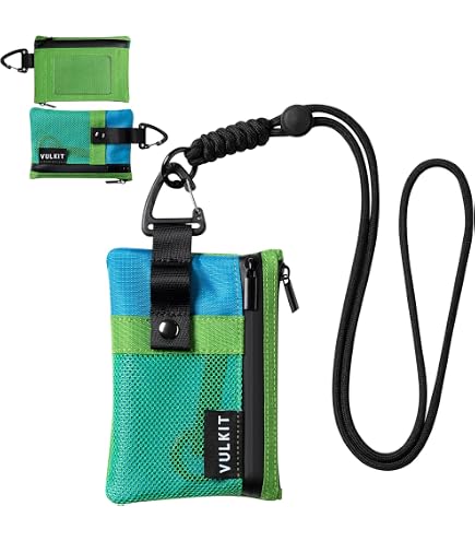 Portatarjetas De Cuello Impermeable - Con Cordón Desmontable, Ventana Para Identificación, Cremallera, Ideal Para Viajes Y Deportes