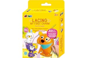 Avenir My First Lacing Kit | Little Pets | Improve Sewing and Stitching Skills | Creative Fun for Kids 3+