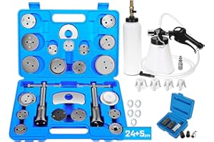 JOMAFA Kit Herramientas Para Frenos: Reposicionador Pistones De Frenos + Sangrador De Frenos + Puntas Y Vasos Pentagonales