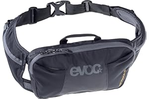 EVOC HIP Pouch 1 Hüfttasche Bauchtasche Hüftbeutel für Bike-Touren & Trails (1l Fassungsvermögen, AIR PAD System für den optimalen, 2 Hüftgurttaschen, 2 Zusatzfächer)