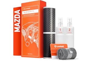 Luxshield Auto Einstiegsleisten Schutz für Mazda CX-60 I 2022-2024 - Schutzfolie Autotür Zubehör Zierleisten Lackschutzfolie Carbon Schwarz