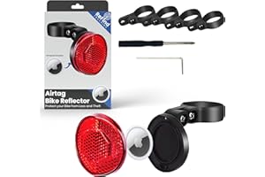 ReFind Fahrrad Reflektor Versteckte Halterung für Apple, Anti-Diebstahl Fahrrad Reflektor, GPS Tracker und Fahrradschloss für Fahrrad, Ebike, Scooter (Mit P09)