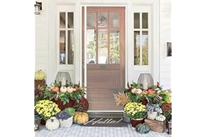 VOLLENC Moustiquaire Porte Magnétique, 80x220cm Moustiquaire Porte Moustiquaire Rideau anti-mouches Fermeture automatique Aimant pour salon Porte de balcon, Blanc