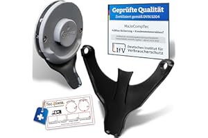 MaJoCompTec DRIPGUIDE odpływ wody kondensacyjnej, odpływ do pokrywy kominka, akcesoria do kominka, na komin z ogrzewaniem do przyczep kempingowych (czarny, DRIPGUIDE Truma standard)