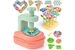 Jofuni Flower Making Kit for Kids – DIY Fabric Flower Toys for Girls Age 4-8, Arts and Crafts Gifts for 5 6 7 Year Old Girls, Ideal for Birthday, Christmas, Easter, School Activities