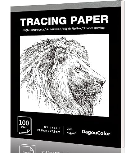 Papier Calque A4 Baker Ross - Pack De 50 Feuilles, 40 Gsm - Pour Dessin, Traçage, Boîte à Lumière