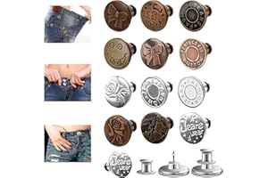 MYDD8 Button Extender for trousers-12Sets Buttons for Jeans-Button Extender Button Extender for Jeans Waist Extenders for Miss Trousers Button Extender for Trousers