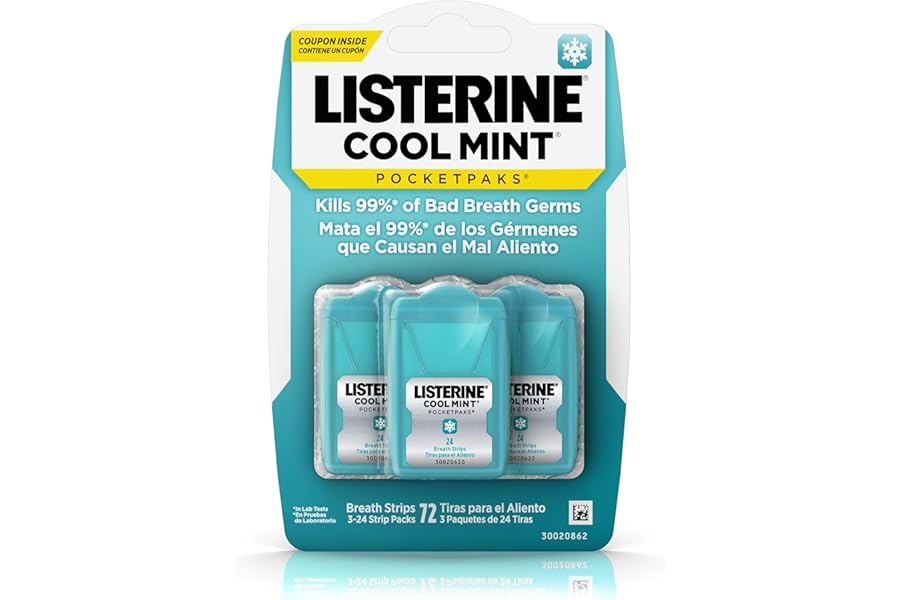 Listerine PocketPaks, Cool Mint, 72 Zählen