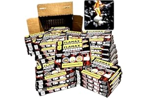 720x Kohleanzünder Anzündwürfel Grillanzünder Kaminanzünder 15x 48er Ofenanzünder Feueranzünder für Ofen Kamin Kohlenanzünder Anzünder Würfel Anzündwolle, Set Flamax Anmachwürfel + 1 KOVA Bildmagnet