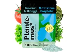 PLANTEMUS* PLANTEMUS Concime per Pomodori e Verdure, Raccolti Abbondanti, Frutta, Fragole, Agrumi e Ulivi, Concime Liquido di Nutrizione Completa, 1 KG