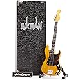 John Deacon (Queen) Miniature Guitar Replica - Handmade Ornamental 1/4 Scale - Includes Display Box, Name Tag and Guitar Stand