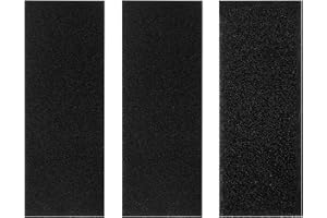 Haisheng 3PCS Espuma Filtro Esponja Filtro Esponja Acuario Espuma Acuario Filtro Acuario Interno Esponja Filtro Acuario Negra Grande para Acuario Estanque de Peces Prefiltro 30ppi 40ppi (2 Tamaños)