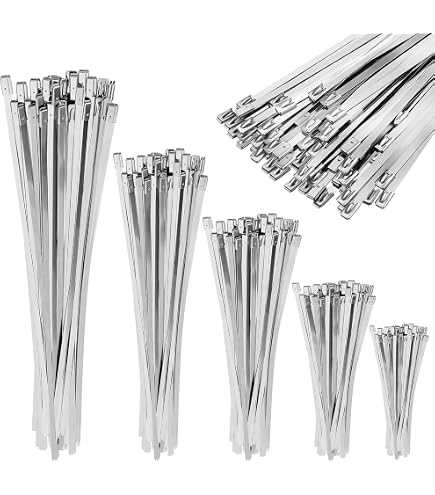 V-TAC Fascette in Acciao Inox per Cavi misura 4.6 mm x 200 mm - Confezione 100 Pezzi - Fascette per Cablaggio Multiuso - Stringicavo Portacavi Fermaca | Leroy Merlin