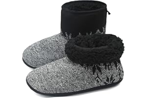 COFACE Pantofole Stivaletto Uomo Ciabatte Interni Antiscivolo Comode Pantofola Invernali Calde Scarpe da Casa per Uomo