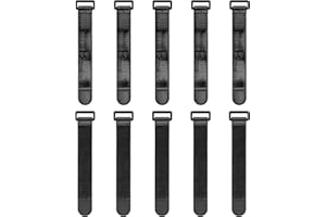 Trilancer Elastic Cinch Straps with Anti-Slip Strips, 15cm x 3cm (10 Pack) Heavy Duty Multipurpose Straps for Extension Cords, Cables, Ropes,Hoses, Bike,Pant Garters,Garage and Workshop