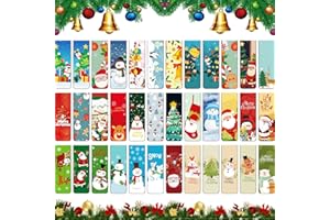 HIQE-FL 36 Stück Weihnachten Magnetische Lesezeichen,Magnetische Lesezeichen Leseminis,Magnetische Lesezeichen,Bunt Niedlichen Lesezeichen,lesezeichen magnetisch weihnachten