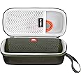 LTGEM Case for JBL Flip 6, 5, and Essential 2 Speaker - Portable Travel Case (Green)