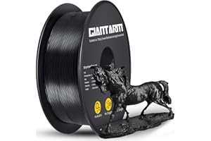 ‎GIANTARM PLA Filament 1.75mm, GIANTARM 3D Drucker Filament PLA Schwarz 1kg Spool