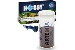 HOBBY Aquaristik Artemia Eier I 20 ml I Lebendfutter für Aquarienfische I Artemien-Eier zur Zucht von Artemia-Nauplien I Frische Artemia für nährstoffreiche und gesunde Ernährung I Artemiazysten