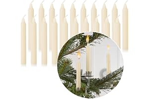 Nordstern Champagne julgransljus 20 st - julgransljus eller födelsedagståg - julljus, pyramidljus 10 x 1,25 cm