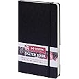 Talens Art Creation Sketchbook Black | 13 x 21 cm, 140 g, 80 sheets | Hardcover Sketchbook for Pencil, Pastel, Ink, Gouache