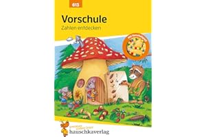 Vorschule Übungsheft ab 5 Jahre für Junge und Mädchen - Zahlen entdecken: Buntes Rätselbuch - Förderung mit Freude