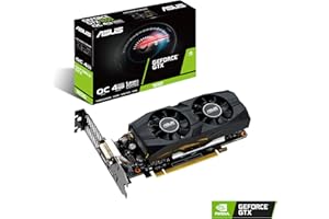 ASUS GTX 1650-O4G-LP-BRK - Tarjeta gráfica (NVIDIA GeForce GTX 1650, 4 GB, GDDR 5, 128 bit, 896 Cuda Núcleos, 1710 MHz, HDMI, DisplayPort, DVI, PCI Express 3.0 x 16)