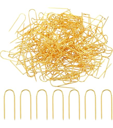 200 Stück Stecknadeln U-Form, 2.3cm Double Blocking Pins Gabel