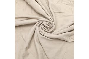 Gohytal Volant Betthusse, Eleganter Bettrock 140x200 cm mit Rüschen Höhe 45 cm Wrap Around Style Bettrock zum Umwickeln Bettvolant Bezug für Lattenrost - Beige