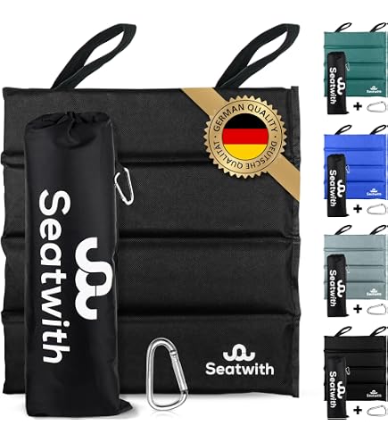 Cuscino Sedile Gonfiabile Ultraleggero ONTYZZ (80g) - 44x36cm - Per Viaggi, Stadio, Campeggio