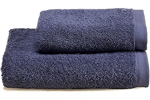 Lisola Set Asciugamani Bagno Viso e Bidet, Coppia Asciugamani Bagno, in Spugna di Cotone 530 gr/mq, 110 x 60 cm + 60 x 40 cm, Morbido al Tatto, Made in Italy, Tinta Unita. Modello: Perla