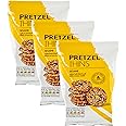 Premium Sesame Pretzel Thins, Salted, Baked Not Fried, 240g (3 x 80g Bags)