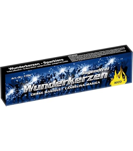 Wunderkerzen, Standard, 10 Päckchen a 10 Stück = 100 Wunderkerzen Spielzeug