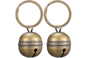 NHQZ NHQ 2 Set Campanellino Extra Rumorosi per Cani Gatti,Campanell Cani,Campanellini Sonagli piccoli,Campanelle per Animali,Campanelli per Animali,Ciondoli in Ottone Resistente