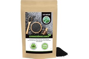 Helt svart kummin (250g), 100% naturliga svarta kumminfrön, naturliga svarta kumminfrön utan tillsatser, vegan