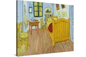 PICANOVA – Vincent Van Gogh La Chambre de Van Gogh à Arles 80x60cm – Photo sur Toile – Impression sur Toile Haut de Gamme – Image sur Toile pour Décoration Murale Moderne