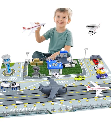 Teorema Set Police 3 En 1 – Camion Transporteur 1:16, Hélicoptère Et Voiture, Lumières/Sons, Friction, Dès 3 Ans