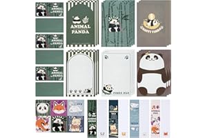 VALICAER Zestawy papeterii listowej, w zestawie 27 arkuszy papieru do pisania, 9 sztuk, koperty, 4 zakładki i 6 naklejek uszczelniających ze zwierzętami, zestaw artykułów piśmienniczych do produkcji zaproszeń,