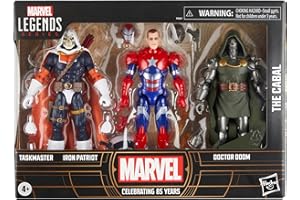 Hasbro Marvel Legends Series, La Cabala, 85° anniversario Marvel, action figure collezionabili per adulti da 15 cm ispirate ai fumetti di Taskmaster, Iron Patriot e Doctor Doom